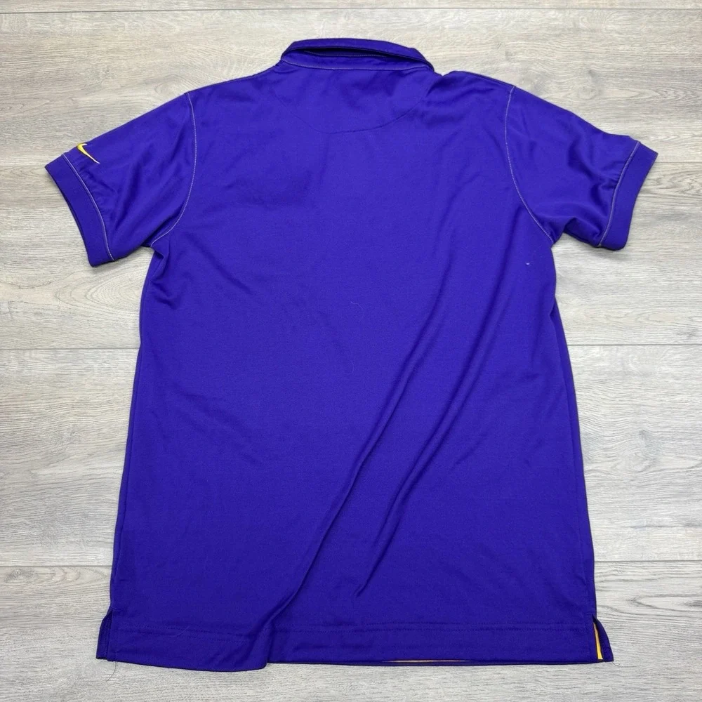 LSU Tigers Purple Nike Polo Sz M Preppy Gameday Frat‎ Purple